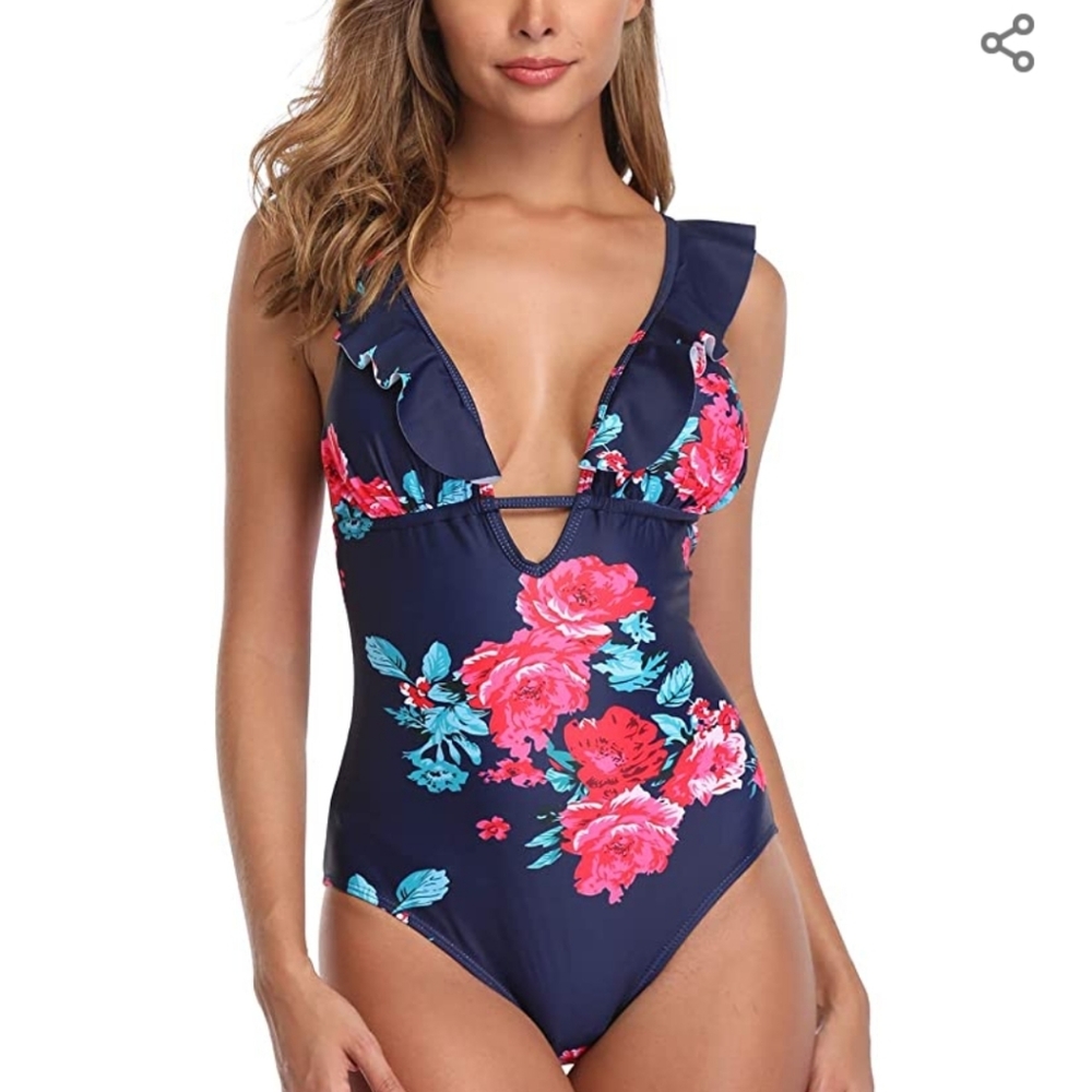 Ruffle One Piece Swimsuit